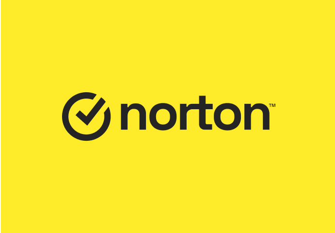 Logotipo amarelo do Norton.